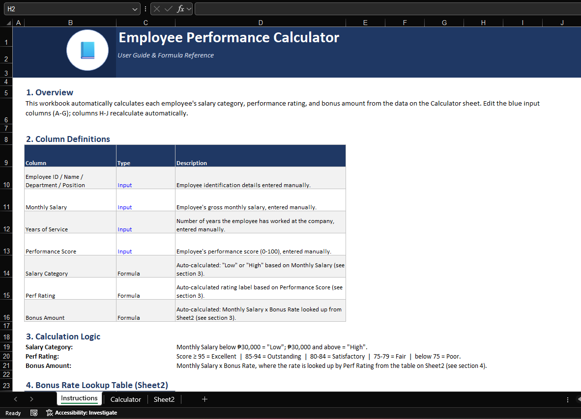 Excel XLOOKUP with Data Cleaning Template preview