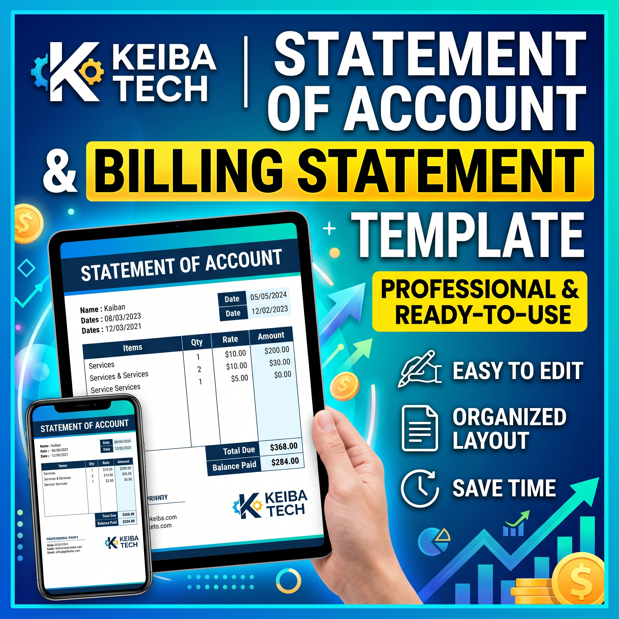 Statement of Account and Billing System Template